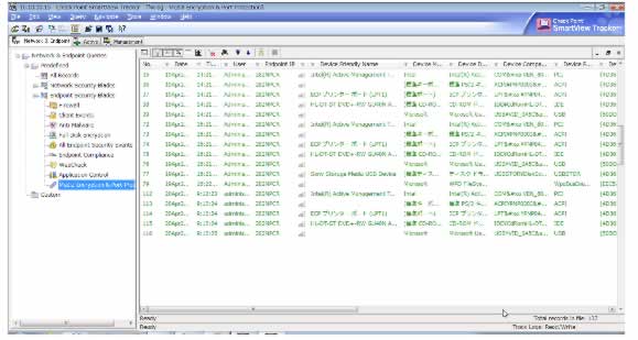 FDEやMEなどの各機能ブレードが出力されるログを一元的な管理が可能です